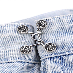 5 Satz verstellbare Taillenerweiterungsschnalle für Jeans&nbsp;DIY-LP0005-87