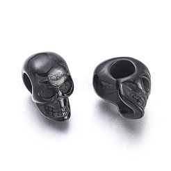 Halloween Ionenbeschichtung (IP) 304 Edelstahl europäischen Perlen&nbsp;X-STAS-F243-43B