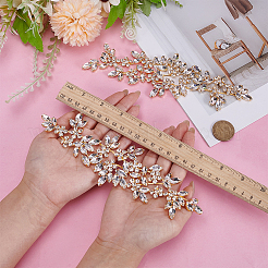 2 Stück Strass-Stoffflicken&nbsp;AJEW-FG0005-46