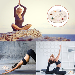 Decoraciones de diy para el hogar con chakras y yoga&nbsp;DJEW-SC0001-02A