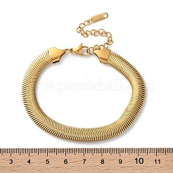 316 chirurgischer Edelstahl Kettenarmbänder&nbsp;BJEW-P349-01G