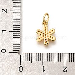 Messing Micro Pave orange Zirkonia Anhänger&nbsp;KK-L225-016G