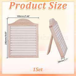 Cavalletti espositivi ad anello a forma di cornice per foto in legno&nbsp;RDIS-WH0032-008A