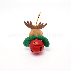Weihnachtsthema Rentiertuch Anhänger Dekorationen&nbsp;HJEW-SZC0004-11