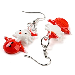 Weihnachten handgemachte Bunte Malerei Schmuck Sets&nbsp;SJEW-G076-02P