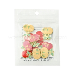 Ciondoli smaltati in lega placcati oro chiaro 12 pz 3 colori&nbsp;FIND-FS0002-83