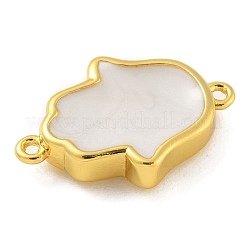Gestell Beschichtung Messing Emaille Religion Hamsa Hand Stecker Charms&nbsp;KK-A234-020-G