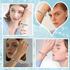 DIY-Set zur Herstellung von Stretch-Armbändern mit Ozeanmotiv&nbsp;DIY-SC0021-55