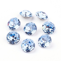 Dos et dos pointés cabochons en verre strass k9&nbsp;RGLA-J012-8mm-211