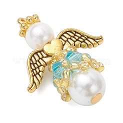 Pendentifs en perles de verre nacrées et en verre&nbsp;PALLOY-MZ00978-05