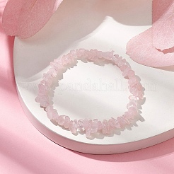 Bracelets pour enfants en perles de quartz rose naturel&nbsp;BJEW-JB10611-09