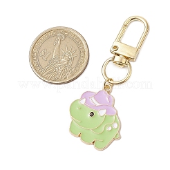 Colgante de dinosaurio con adornos de aleación esmaltada&nbsp;HJEW-JM02695-03