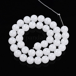 Chapelets de perles en verre imitation jade&nbsp;LS-GLAA-T032-J10mm-01