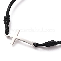 Braccialetti di perline intrecciati in nylon regolabili&nbsp;BJEW-JB05626-02