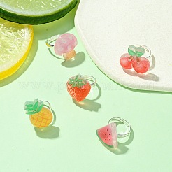 Fingerring aus Fruchtharz&nbsp;RJEW-JR00642