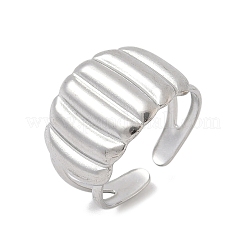 Anillos de puño abiertos de acero inoxidable 304&nbsp;RJEW-A079-01I-P