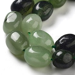 Chapelets de perles en jade de malaisie naturelle&nbsp;G-P528-N03-01