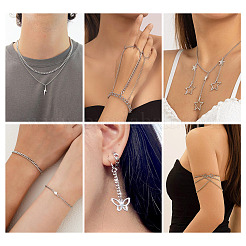 DIY-Set zur Herstellung von Halsketten/Armbändern aus gedrehten Messingketten&nbsp;DIY-TA0011-10