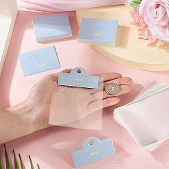 100 Stück faltbare Display-Kopfkarten aus Papier mit Blumendruck&nbsp;CDIS-TA0001-46D