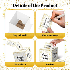 1 Set Lotterielos-Boxen aus Kraftpapier&nbsp;CBOX-SP0001-05