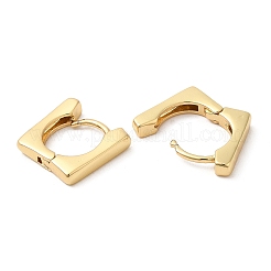 Quadratische Creolen aus Messing mit Rack-Beschichtung&nbsp;EJEW-D061-07G