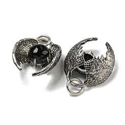 Pendentifs en obsidienne naturelle chauve-souris&nbsp;G-F766-03AS-05
