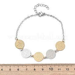 Religion 304 Edelstahl-Gliederarmbänder für Damen&nbsp;BJEW-F524-03GP