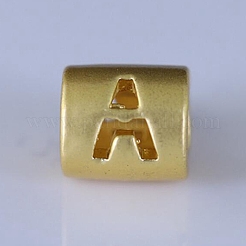 Perle di lettera in lega&nbsp;PALLOY-WH0081-55A