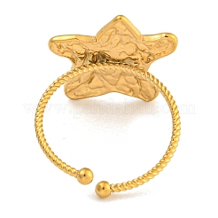 Anelli polsini aperti in acciaio inossidabile 304 per donna&nbsp;RJEW-L125-06G