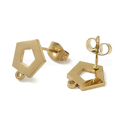Accesorios para pendientes de acero inoxidable 304 con revestimiento iónico (IP)&nbsp;STAS-I206-78G