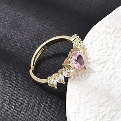 Manschettenringe aus Messing mit Zirkonia-Pavé&nbsp;CU-CBA5C10-02G