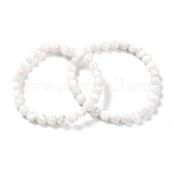 Stretch-Armbänder mit natürlichen Selenitperlen&nbsp;BJEW-F414-01A-02