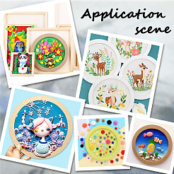 Bricolage enfants décoration en bois cadre photo en argile&nbsp;WOOD-WH20008-07D