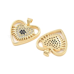 Pendentifs en laiton zircon cubique pavé&nbsp;KK-U009-04B-G