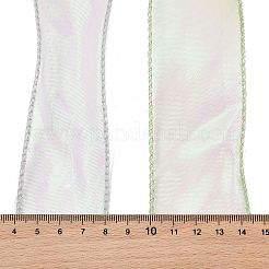 3 rouleau de ruban irisé en queue de poisson de 3 couleurs pour la fabrication de nœuds papillon&nbsp;OCOR-TA0004-11C