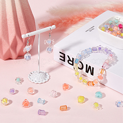 160pcs 8 Arten transparente Acrylperlen&nbsp;TACR-SP0001-10
