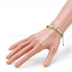 Bracelets de perles tressées en fil de nylon ajustable&nbsp;BJEW-JB06140