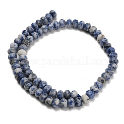 Natürliche blaue Fleck Jaspis Perlen Stränge&nbsp;G-Z111-A32
