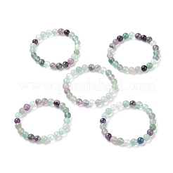 Braccialetti di stirata fluorite naturali&nbsp;BJEW-E373-8mm-10