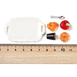 Adornos de desayuno en miniatura de resina&nbsp;DIY-H174-01J