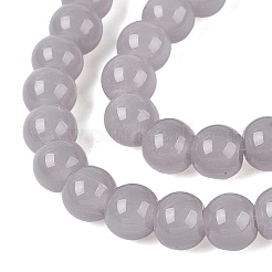 Fili di perline giada di vetro imitato&nbsp;GLAA-T032-J6mm-10