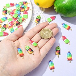30pcs 3 Arten gedruckte Legierungsanhänger&nbsp;PALLOY-CJ0002-49