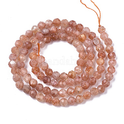 Natürliche sunstone Perlen Stränge&nbsp;G-N328-002C