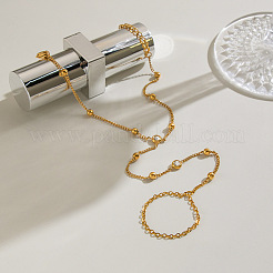 Armband aus Edelstahl 304 mit Pavé-Fassung aus klaren Zirkonia&nbsp;OK9358