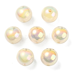 Placcatura uv perline acriliche iridescenti arcobaleno&nbsp;OACR-F004-08E