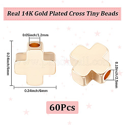 Cuentas de latón 60pcs&nbsp;KK-BBC0028-63