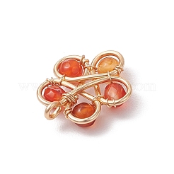 4 stücke 4 stile natürliche stein perle anhänger&nbsp;PALLOY-TA00247