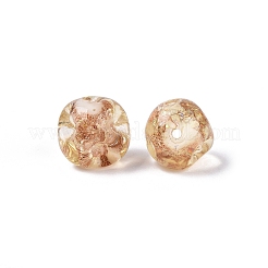 Perles vernissées de sable d'or manuelles &nbsp;LAMP-Q039-03A