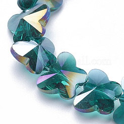 Perles en verre electroplate&nbsp;EGLA-Q091-14mm-B06