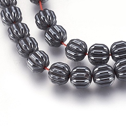 Non magnetici fili di perline di ematite sintetico&nbsp;G-I208-04-A